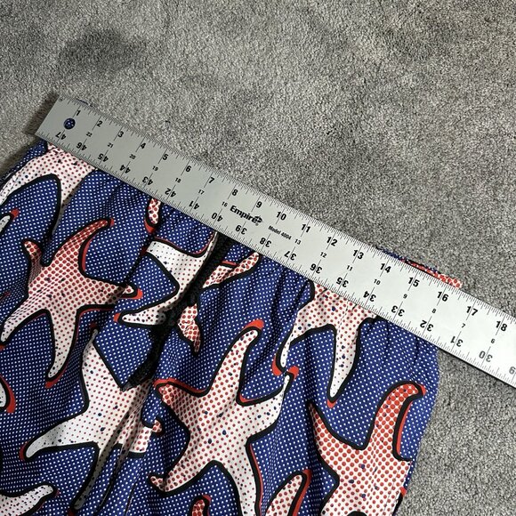 Vilebrequin Swim Trunks Mens XL Swim Shorts Blue Starfish Polka Dot Liner - Picture 9 of 9